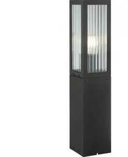 Záhradné lampy Brilliant - Vonkajšie svietidlo GETTA 1xE27/20W/230V 50 cm IP44 čierne 40927/06