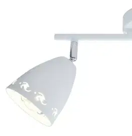Nástenné svetlá Nástenná lampa 2X40W E14 biela matná COTY