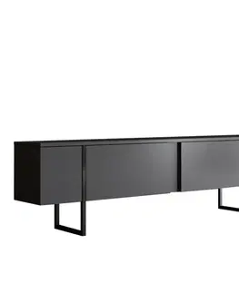 TV stolíky TV stolík Luxe - Anthracite, Black