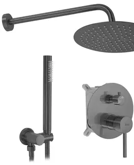 Sprchy a sprchové panely REA - Podomietková sprchová sada Lungo Titan + BOX REA-P6363