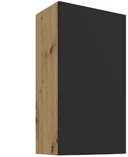 Kuchynské skrinky visiace Kuchynská skrinka Aria-BL/AR anti fingerprint 50G-90 1F