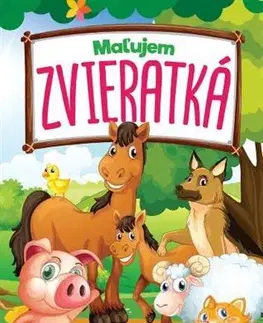 Nalepovačky, vystrihovačky, skladačky Maľujem zvieratká - Maľovanka
