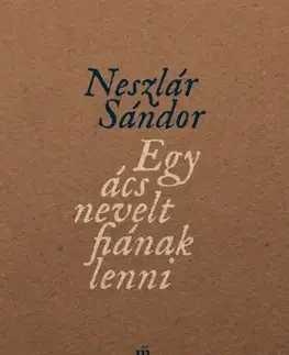 Svetová beletria Egy ács nevelt fiának lenni - Neszlár Sándor