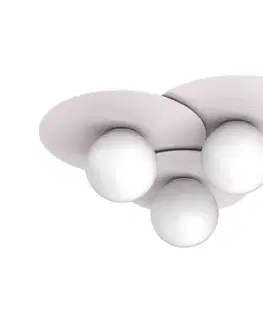 Svietidlá  Stropné svietidlo FLAT 3xE27/15W/230V 55x60 cm krémové 9574