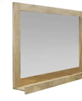 Zrkadlá Zrkadlo Hina 120x80 indický masív mango