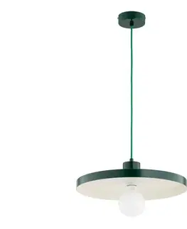 Svietidlá  Luster na lanku ETERI 1xE27/15W/230V zelený 61529