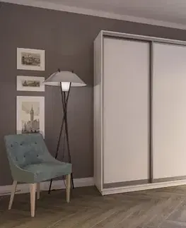 Šatníkové skrine SIGAMI š280/v220 štvordverová šatníková skriňa, biela