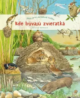 Leporelá, krabičky, puzzle knihy Moja prvá obrázková knižka – Kde bývajú zvieratká - Christine Henkelová