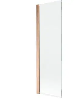 Sprchové dvere MEXEN - MIST vaňová zástena 70x150 cm 6mm 1-s, meď kartáčovaná, číra 8A9-070-001-65-00