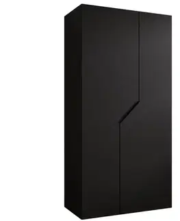 Šatníkové skrine Skriňa Andrew 1-100 čierna/čierna