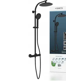 Kúpeľňové batérie Eisl Eisl - Sprchový set vrátane termostatickej batérie MADURA FRESH, čierna 60076 60076