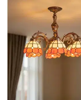 Svietidlá BRILAGI - Tiffany vitražový prisadený luster SIENNA 6xE27/60W/230V pr. 60 cm BRD-8008