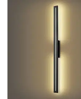 LED osvetlenie BRILAGI - LED vonkajšie nástenné svietidlo LINEO LED/24W/230V 3000K IP65 čierne BRI271