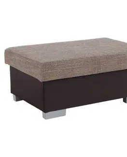 Taburetky NABBI T4 taburetka cappuccino / tmavohnedá