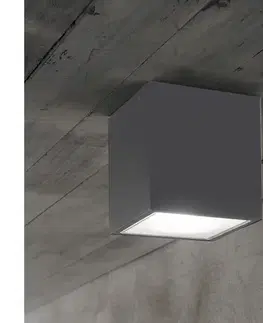 Svietidlá Ideal Lux - Vonkajšie bodové svietidlo TECHO 1xGU10/20W/230V 9x9 cm IP54 antracitové 251554