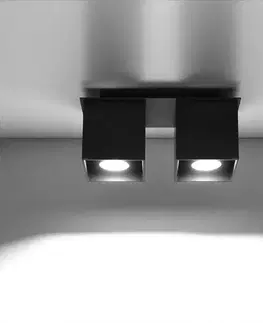 Vnútorné osvetlenie Stropná Lampa Dallas 2 BLACK A-063