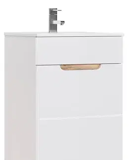 Umývadlá ArtCom Keramické umývadlo CFP DANCE 50 | UM-2050RB (8009) | biely lesk 50 cm