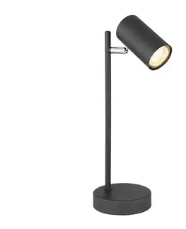 Lampy Globo 57910TB - Stolná lampa ROBBY 1xGU10/5W/230V 57910TB