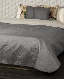 Prikrývky 4Home Prehoz na posteľ Doubleface taupe/béžová, 220 x 240 cm, 2x 40 x 40 cm