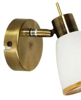 Bodové svetlá Patinovaná/biela nástenná lampa Lampa Regent