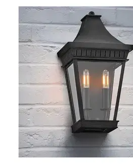 Svietidlá Elstead Hinkley HK-CHAPEL-HILL7-MB - Vonkajšie svietidlo CHAPEL HILL 2xE14/40W/230V IP44 HK-CHAPEL-HILL7-MB