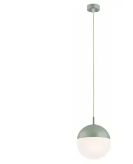 Svietidlá Argon 8999 - Vonkajší luster na lane LIV 1xE27/15W/230V IP44 zelený 8999