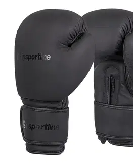 Boxerské rukavice Boxerské rukavice inSPORTline Kuero čierna - 8oz