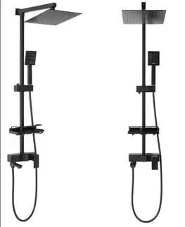 Kúpeľňové batérie REA REA - Sprchový set s batériou 150mm Jack čierny REA-P7009