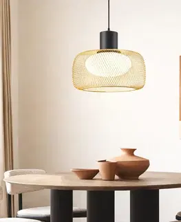 Stropná svetla Lampa wisząca Sopra 40 czarno złota metalowa nad stół do salonu