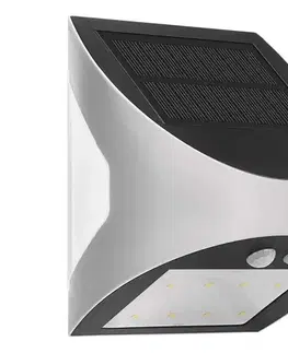 Svietidlá  LED Solárne nástenné svietidlo so senzorom LUMI LED/3,7W 1200mAh IP54 biela ZG172S