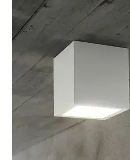 Svietidlá Ideal Lux - Vonkajšie bodové svietidlo TECHO 1xGU10/20W/230V 9x9 cm IP54 biela 251561
