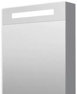 Kúpeľňové zrkadlá Naturel - Zrkadlová skriňa 60 cm s LED osvetlením, 1 dvere ľavé, zásvuka + vypínač, IP44 GALZS60LED GALZS60LED