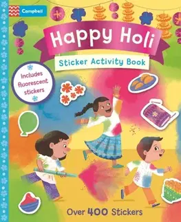 Nalepovačky, vystrihovačky, skladačky Happy Holi Sticker Activity Book - Campbell Books