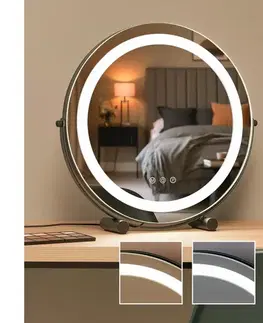 Kúpeľňové zrkadlá BRILAGI - LED stmievateľné zrkadlo na líčenie CALIFORNIA LED/17W/230V pr. 42 cm čierna FG-M6-WD26-BLK