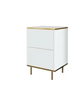 Konferenčné stolíky Nočný stolík Imaj White and Gold