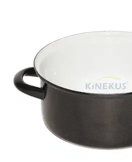 Hrnce BELIS Kastról smaltovaný bez pokrievky, 3,6L, priemer 22cm, STANDARD Belis