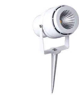LED osvetlenie  LED Vonkajšia lampa LED/12W/100-240V IP65 biela - zelené svetlo 7549