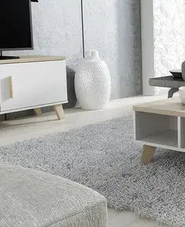 Konferenčné stolíky CAMA MEBLE Lotta 60 konferenčný stolík biela / dub sonoma
