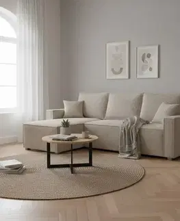 Sedacie súpravy KONDELA Apero Rohi L/P rohová sedačka s rozkladom sivobéžová taupe