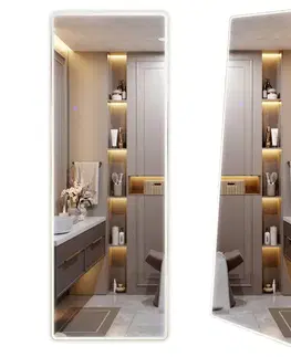 Kúpeľňové zrkadlá REA - Zrkadlo LED Classico 50x160cm Brush Gold HOM-07056