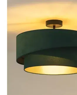 Svietidlá  - Prisadený luster KOBO 1xE27/15W/230V pr. 45 cm zelená 605427