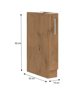 Kuchynské dolné skrinky KONDELA Vega D15 Cargo BB kuchynská skrinka dub lancelot