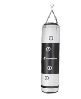 Boxovacie vrecia a hrušky Boxovacie vrece inSPORTline Robkin 120x35 cm čierno-biela