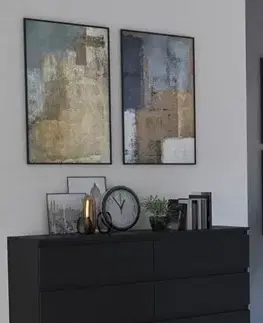 Komody a skrinky Široká komoda so zásuvkami WALMA M6 140, čierna