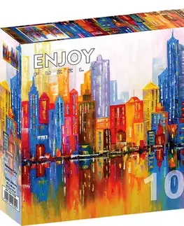 1000 dielikov Enjoy Puzzle Dúhové mesto 1000 Enjoy
