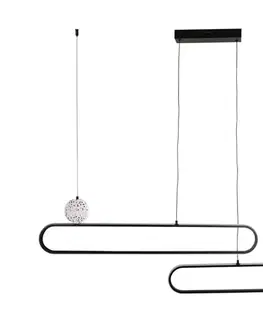 Svietidlá  LED luster na lanku FLORENTYNA LED/48W/230V 4000K čierna/biela 333896