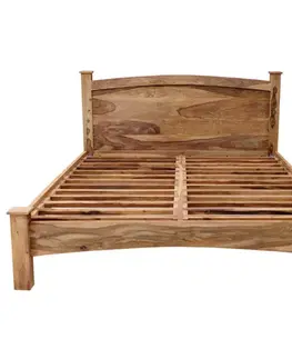 Postele Posteľ  160x200 Rami indický masív palisander