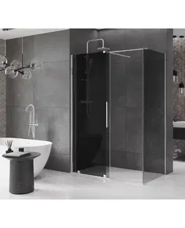 Sprchovacie kúty MEXEN/S - Velár sprchovací kút, posuvné dvere 140 x 80, grafit, chróm 871-140-080-41-01