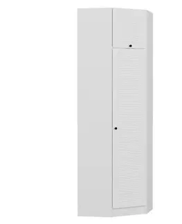 Šatňové skrine Šatníková skriňa Kale White - 2305
