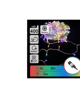 LED osvetlenie  B.V.  - LED RGBY Vonkajší vianočný svetelný reťazec 400xLED/6W/230V 20m IP44 B10303ABLS